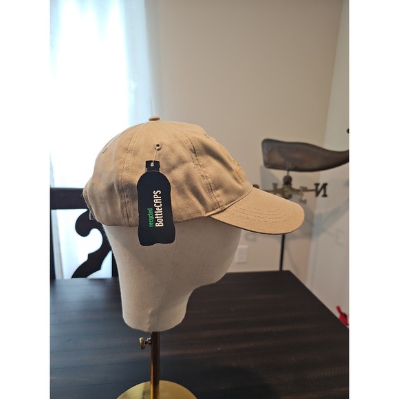 HTT Mens Beige National Estuarine Research Reserve Embroidered Crane Logo Hat - Picture 3 of 9